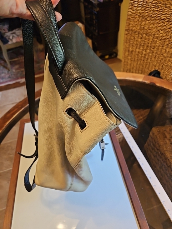 Kate Spade Two-Tone Leather Backpack - Black & Cream